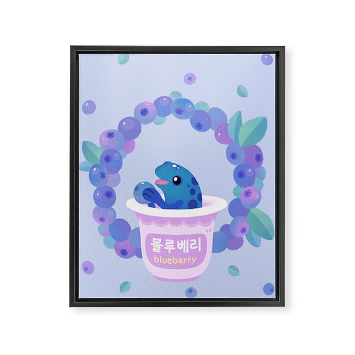 Blueberry poison yogurt 2 Framed Canvas Print Gallery Image 1
