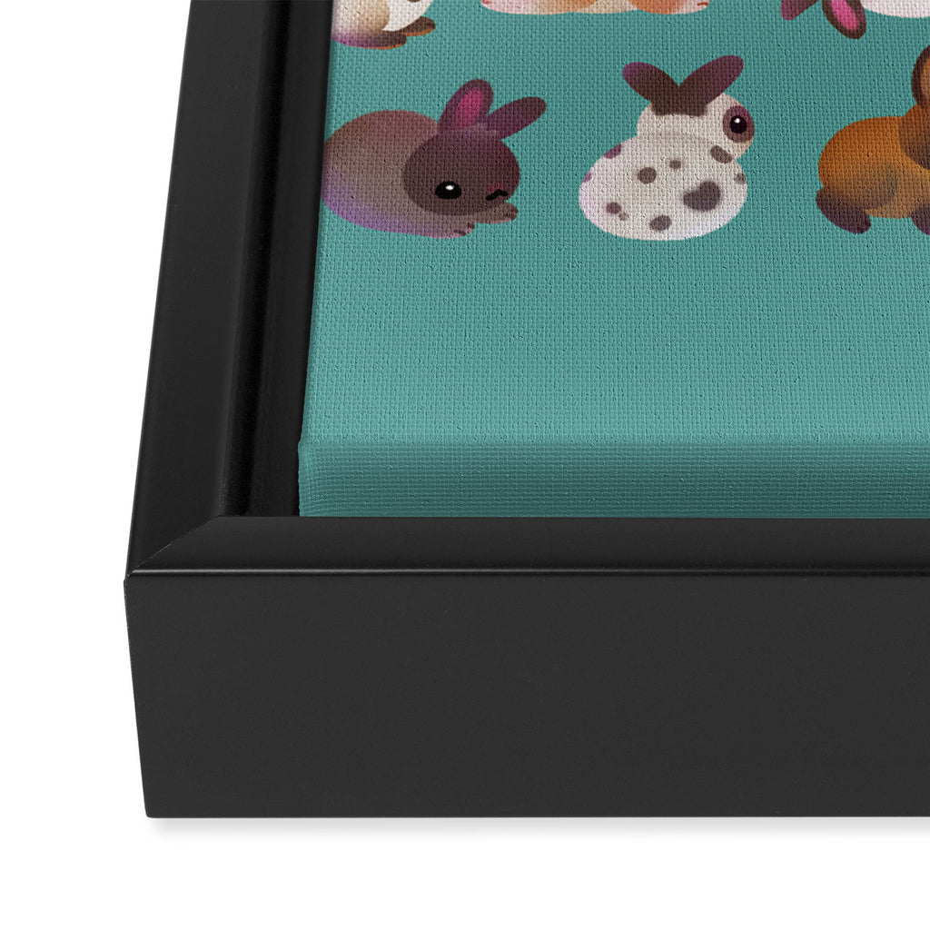 Bunny day Framed Canvas Print Gallery Image 3