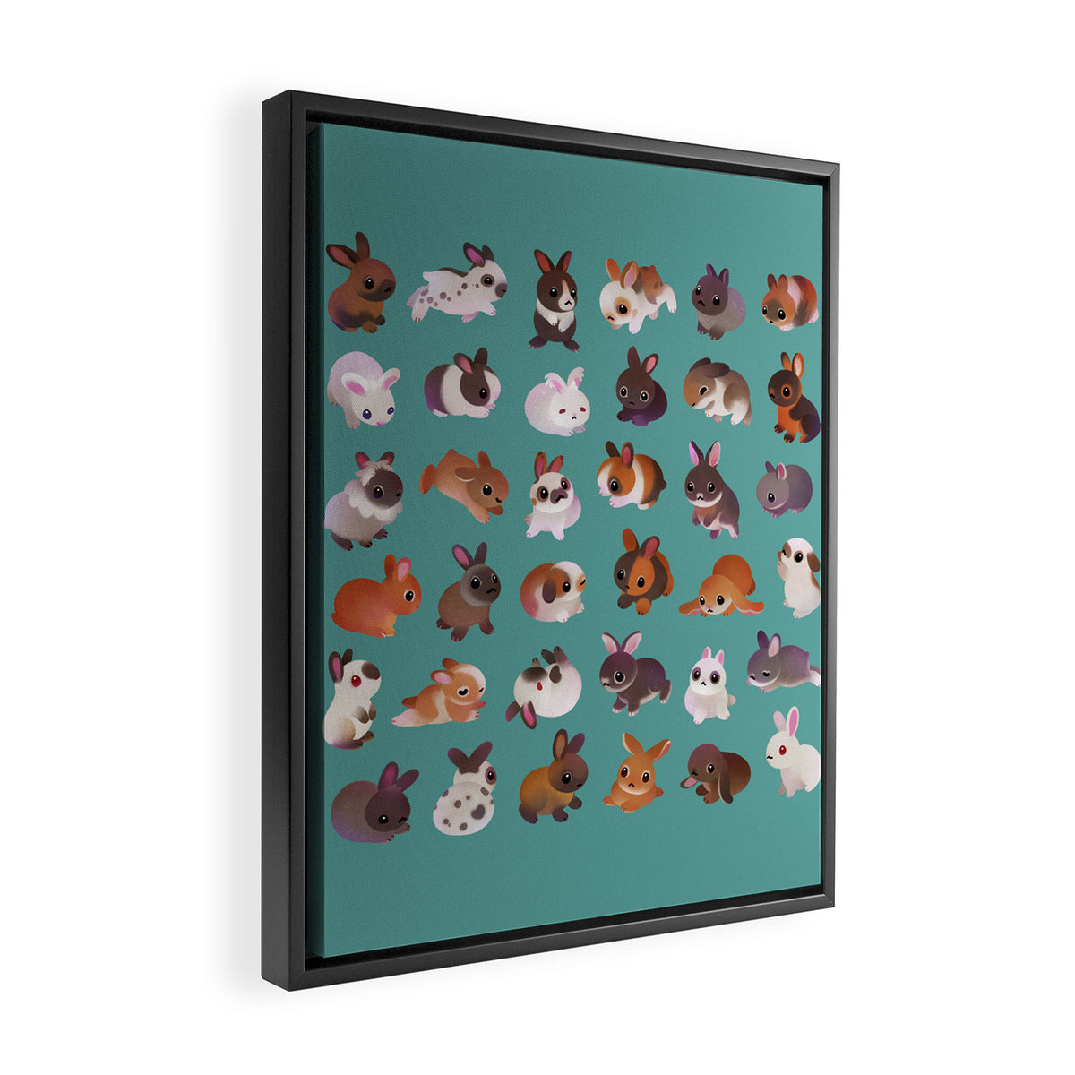 Bunny day Framed Canvas Print Gallery Image 2