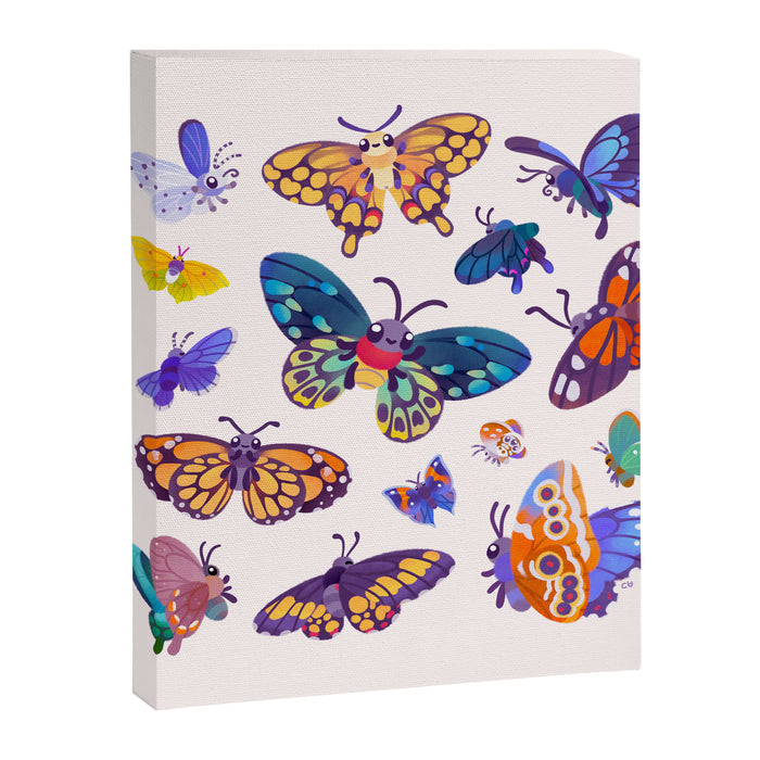 Butterflies Day - bright Canvas Print Gallery Image 1