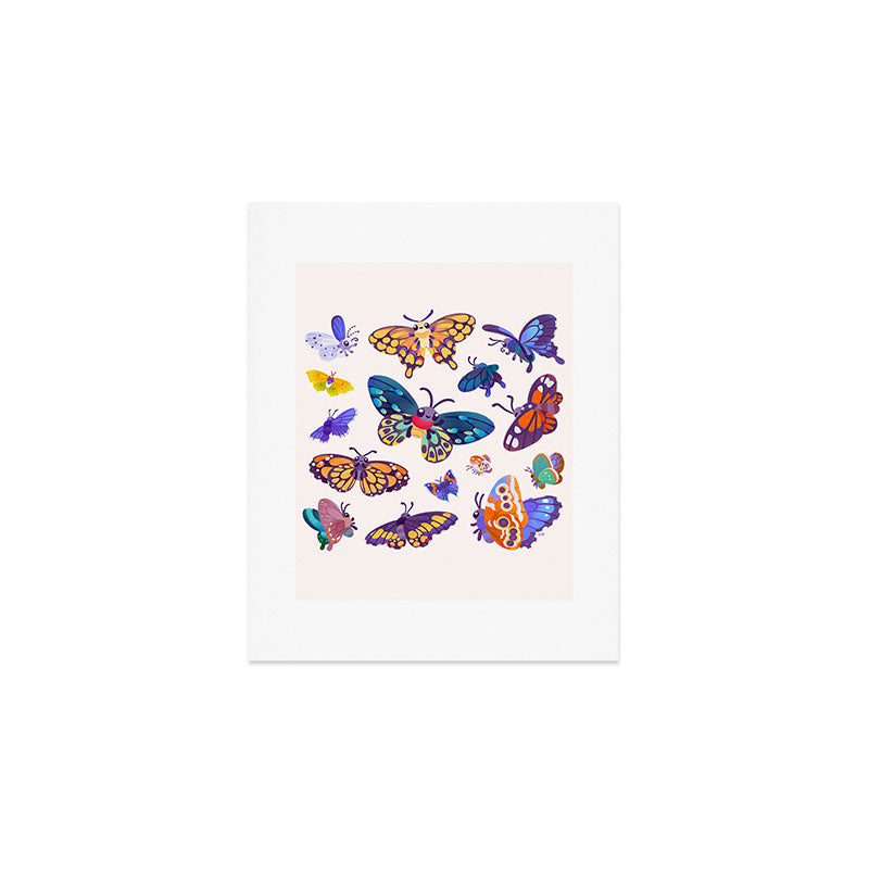 Butterflies Day - bright Art Print Gallery Image 1