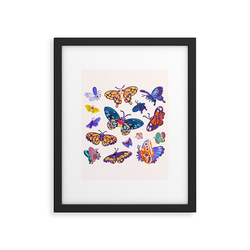 Butterflies Day - bright Framed Art Print Gallery Image 6