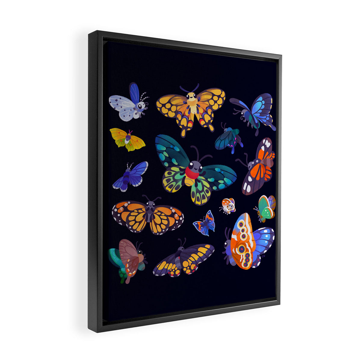 Butterflies Day Framed Canvas Print Gallery Image 2