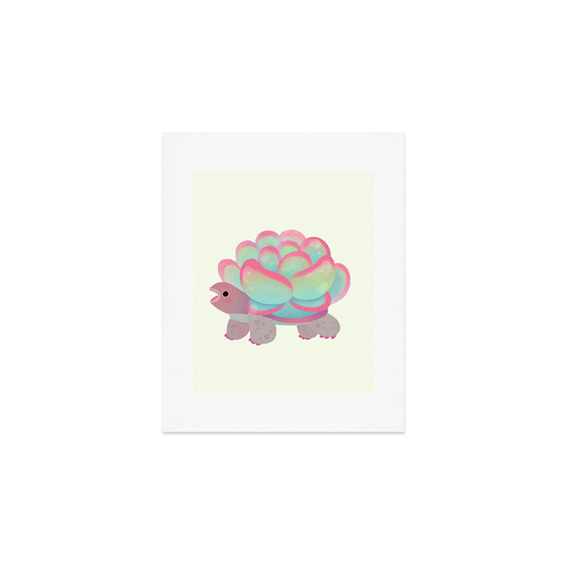 Cactus tortoise Art Print Gallery Image 1
