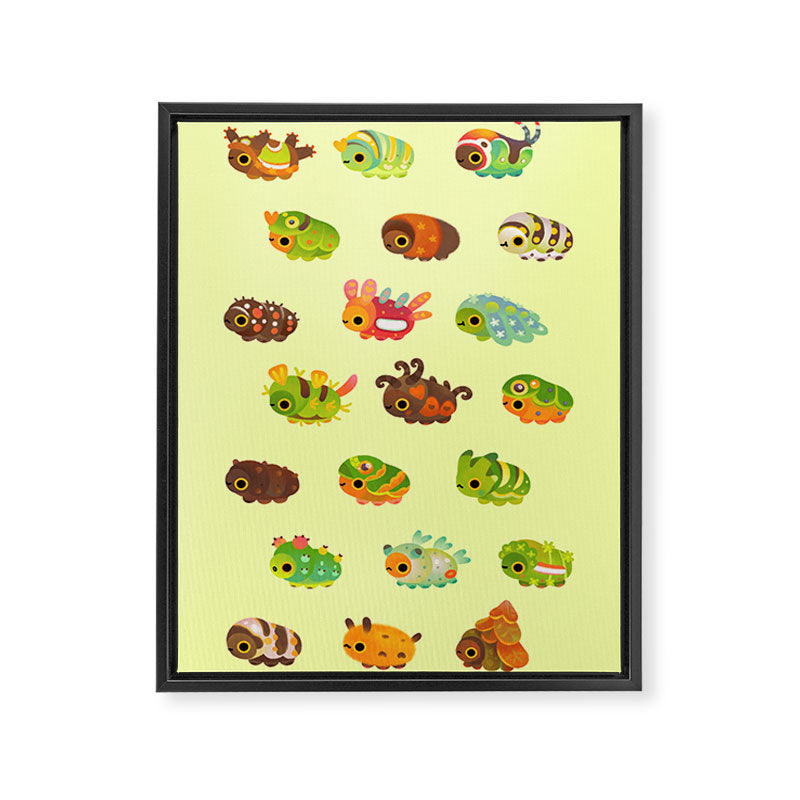 Caterpillar Framed Canvas Print Gallery Image 6