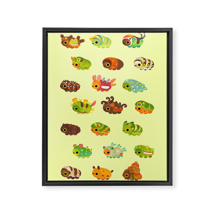 Caterpillar Framed Canvas Print Gallery Image 1