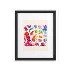 Cephalopod - pastel Framed Art Print Gallery Image 5