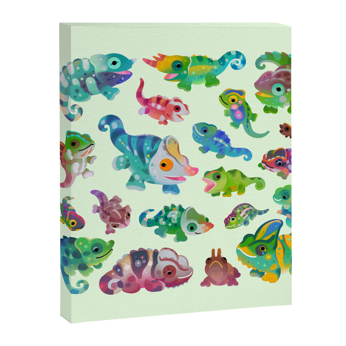 Chameleon - bright Canvas Print Gallery Image 1