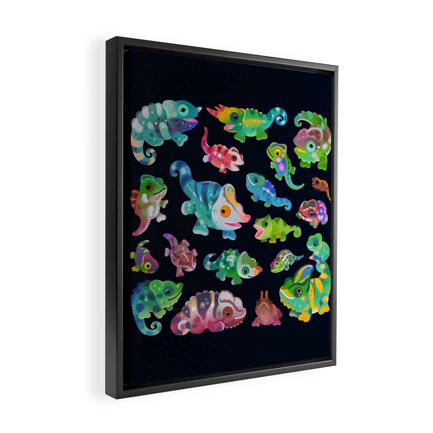 Chameleon Framed Canvas Print Gallery Image 2