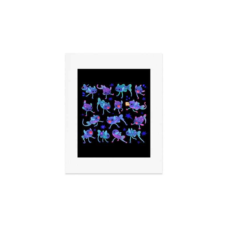Cheerful tripod fish Art Print Gallery Image 1