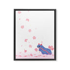 Cherry blossom slug Framed Canvas Print Gallery Image 8