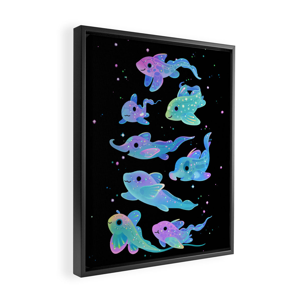 Chimaera - dark Framed Canvas Print Gallery Image 2