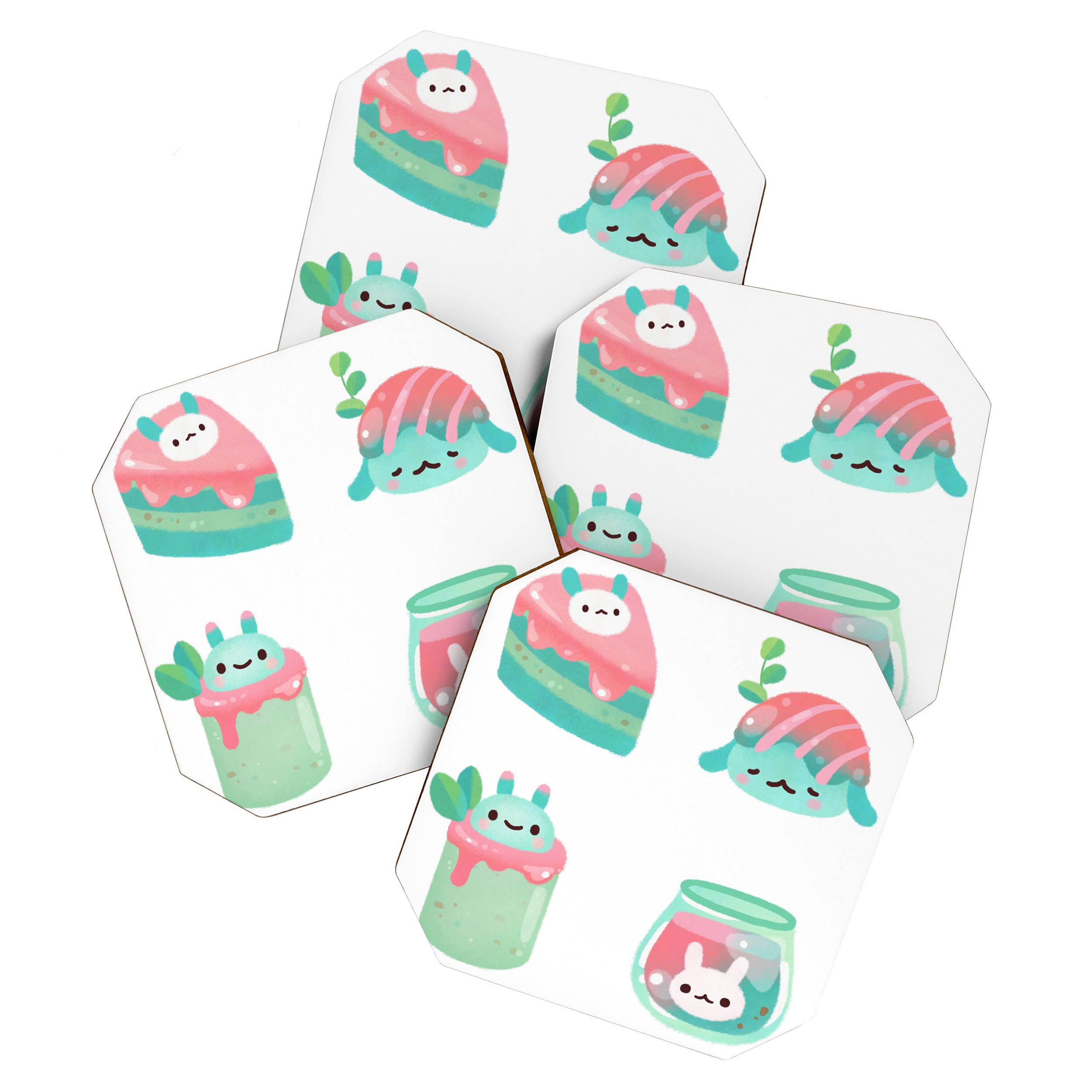 Choco Mint Rabbit Coaster Gallery Image 1
