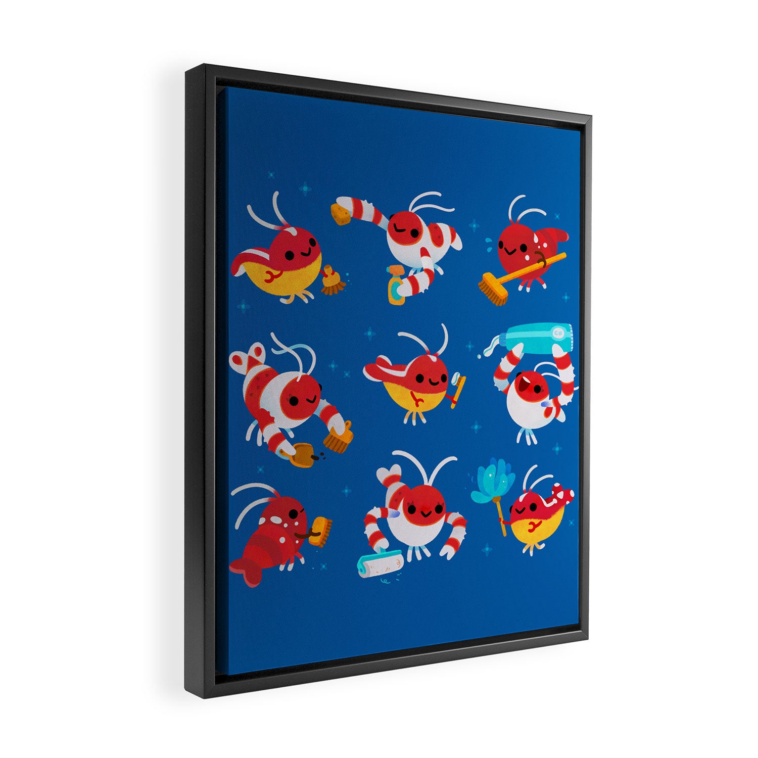 Cleaner shrimp Framed Canvas Print Gallery Image 2