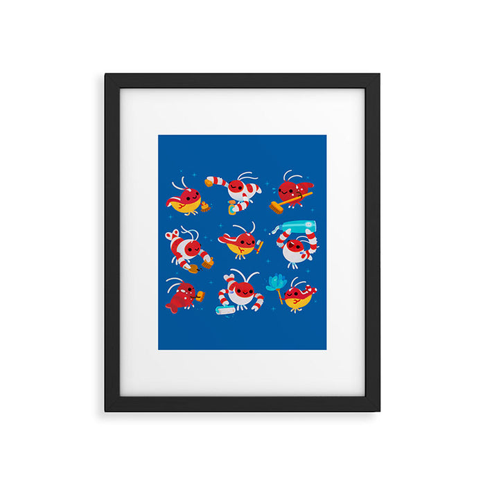 Cleaner shrimp Framed Art Print Gallery Image 1
