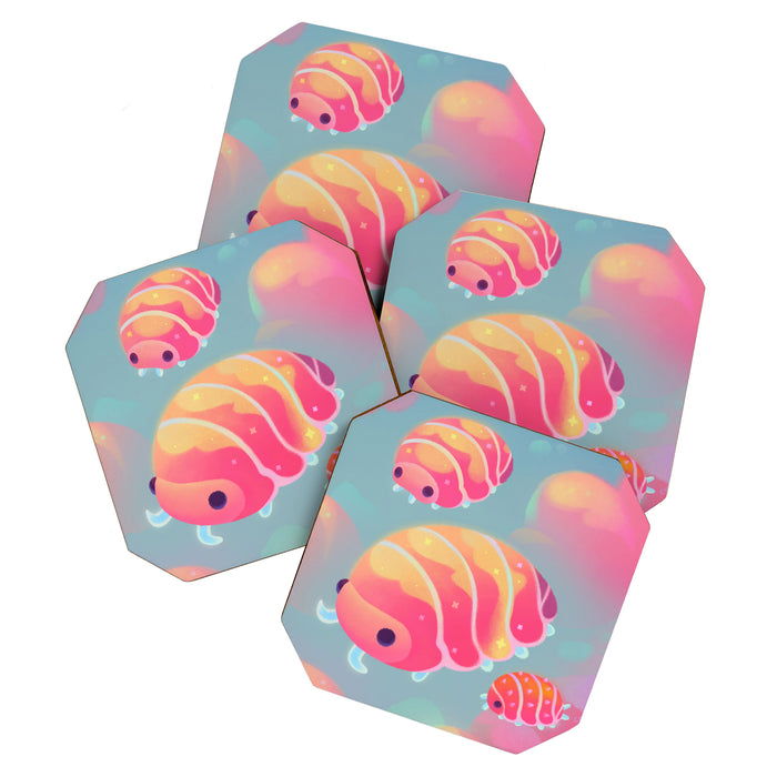 Cloud isopod - sunset Coaster Gallery Image 1