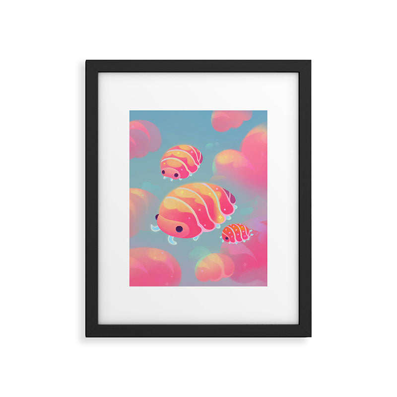 Cloud isopod - sunset Framed Art Print Gallery Image 5