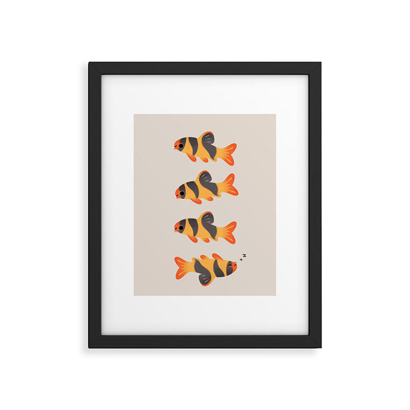 Clown loach Framed Art Print Gallery Image 5