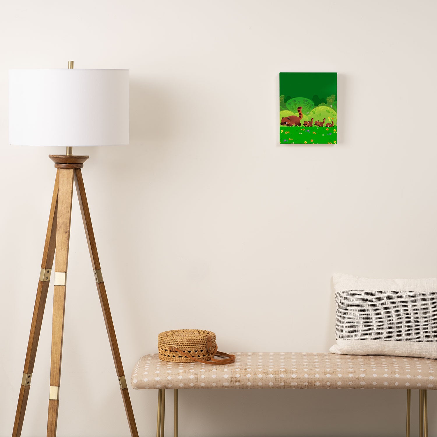 Coati family Canvas Print Gallery Image 2