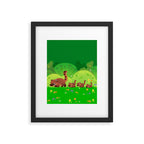 Coati family Framed Art Print Gallery Image 6