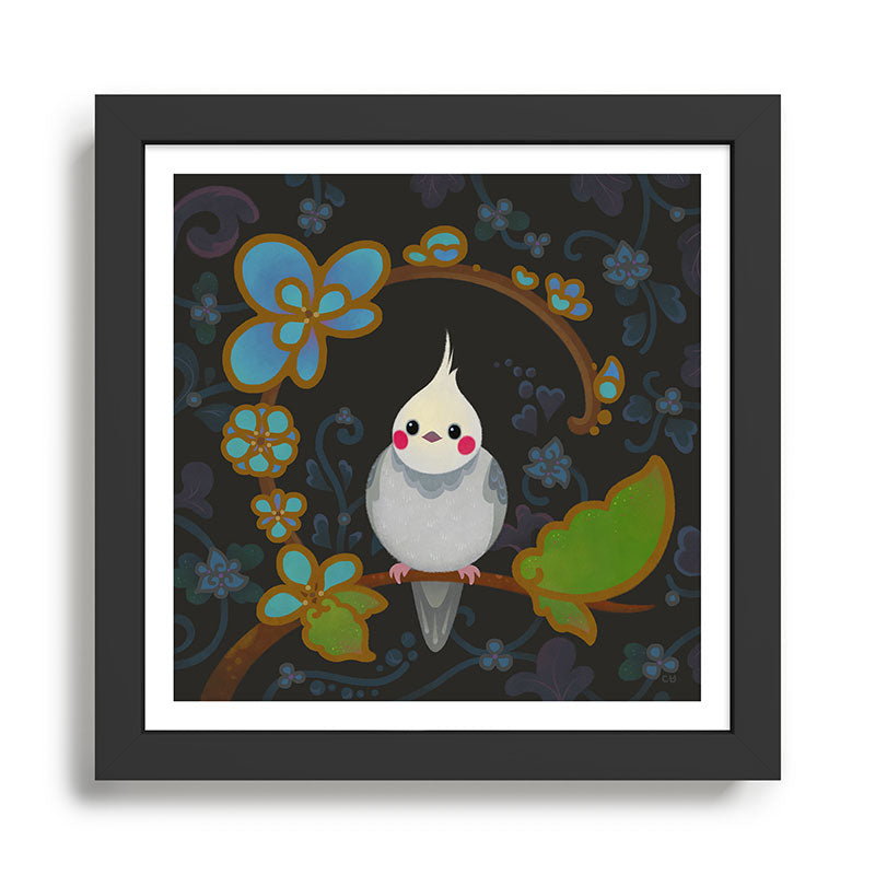 Cockatiel Framed Art Print Gallery Image 1