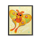 Comet Moth Framed Canvas Print Gallery Image 6