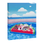 Cory cats in the swimming pool Canvas Print Gallery Image 8
