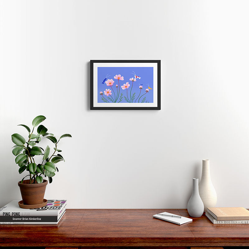 Cosmos and shrimp Framed Art Print Gallery Image 2