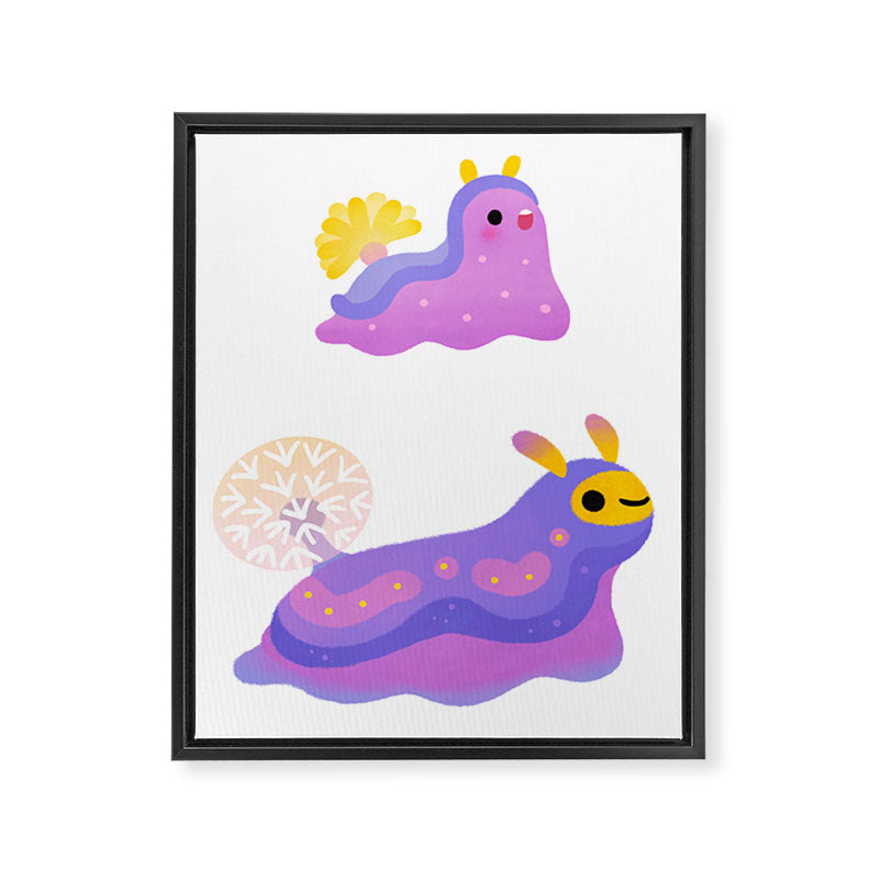 Dandelion slug Framed Canvas Print Gallery Image 6