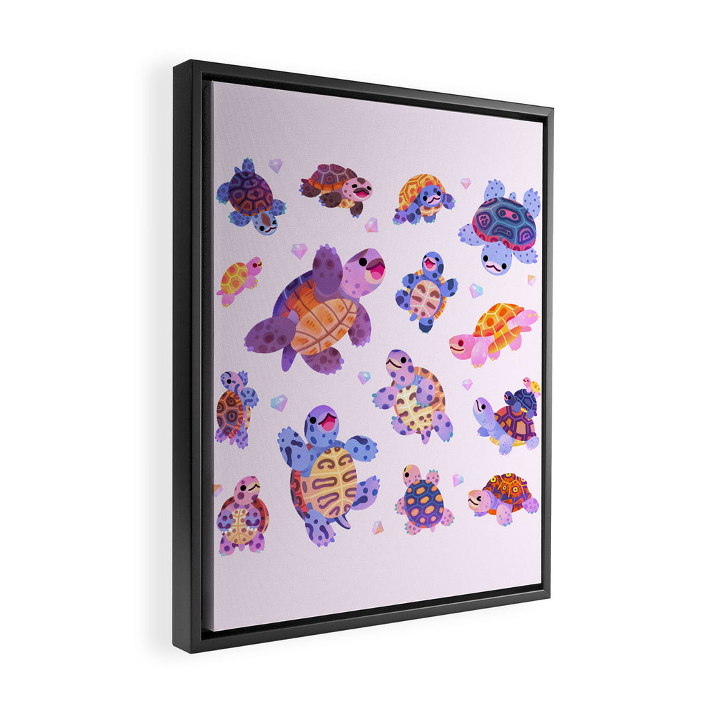 Diamondback terrapin Framed Canvas Print Gallery Image 2