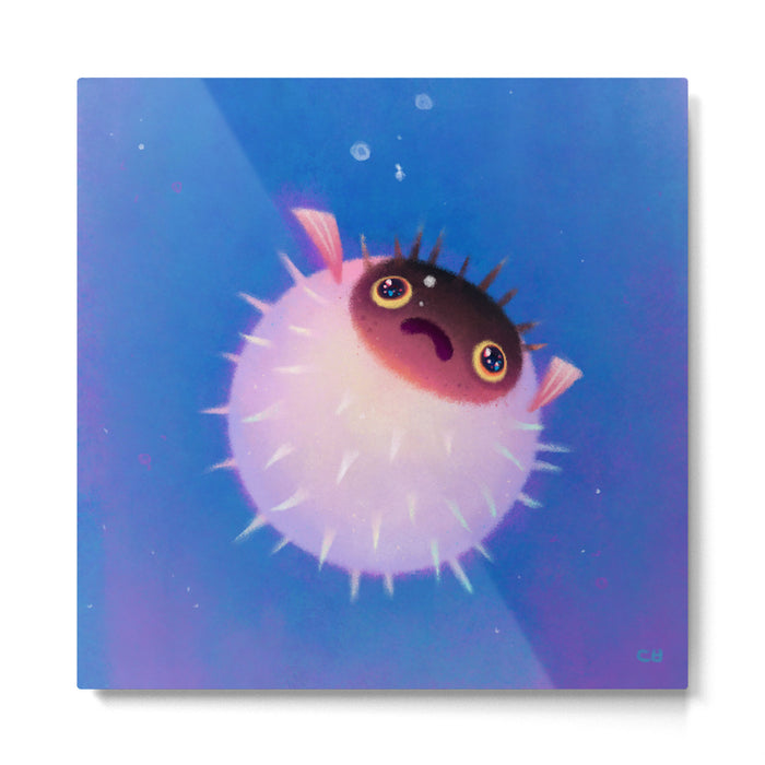 Drifting puffer Metal Print Gallery Image 1