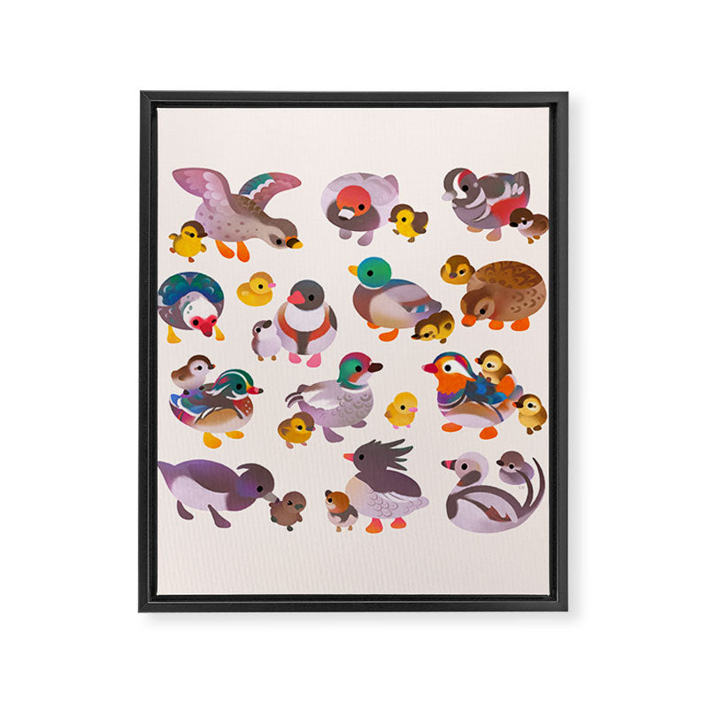 Duck and Duckling Framed Canvas Print Gallery Image 6