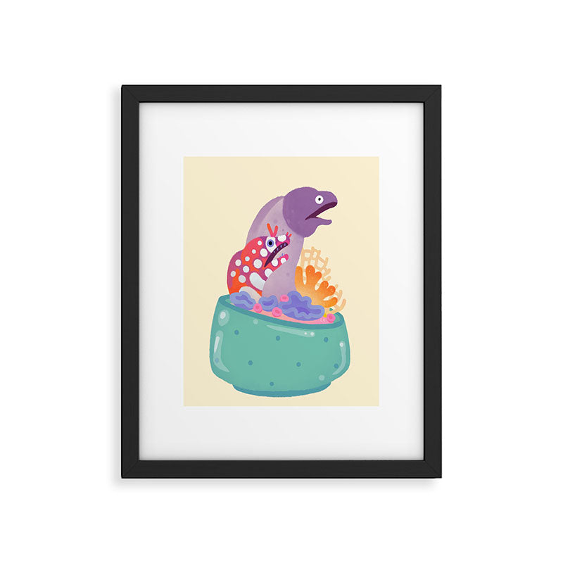 Eel flower pot Framed Art Print Gallery Image 5