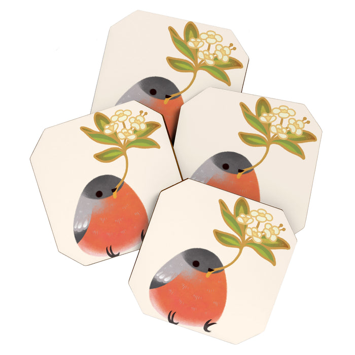 Eurasian bullfinch 2 Coaster Gallery Image 1
