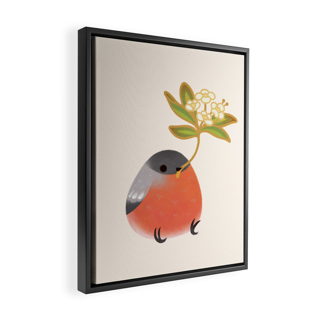 Eurasian bullfinch 2 Framed Canvas Print Gallery Image 2