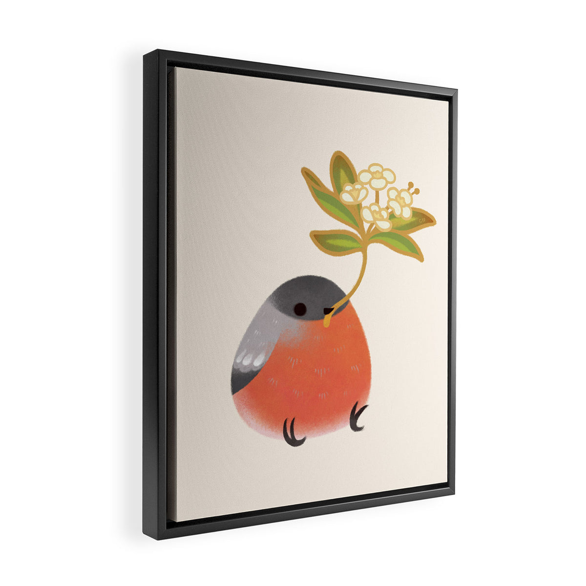 Eurasian bullfinch 2 Framed Canvas Print Gallery Image 2