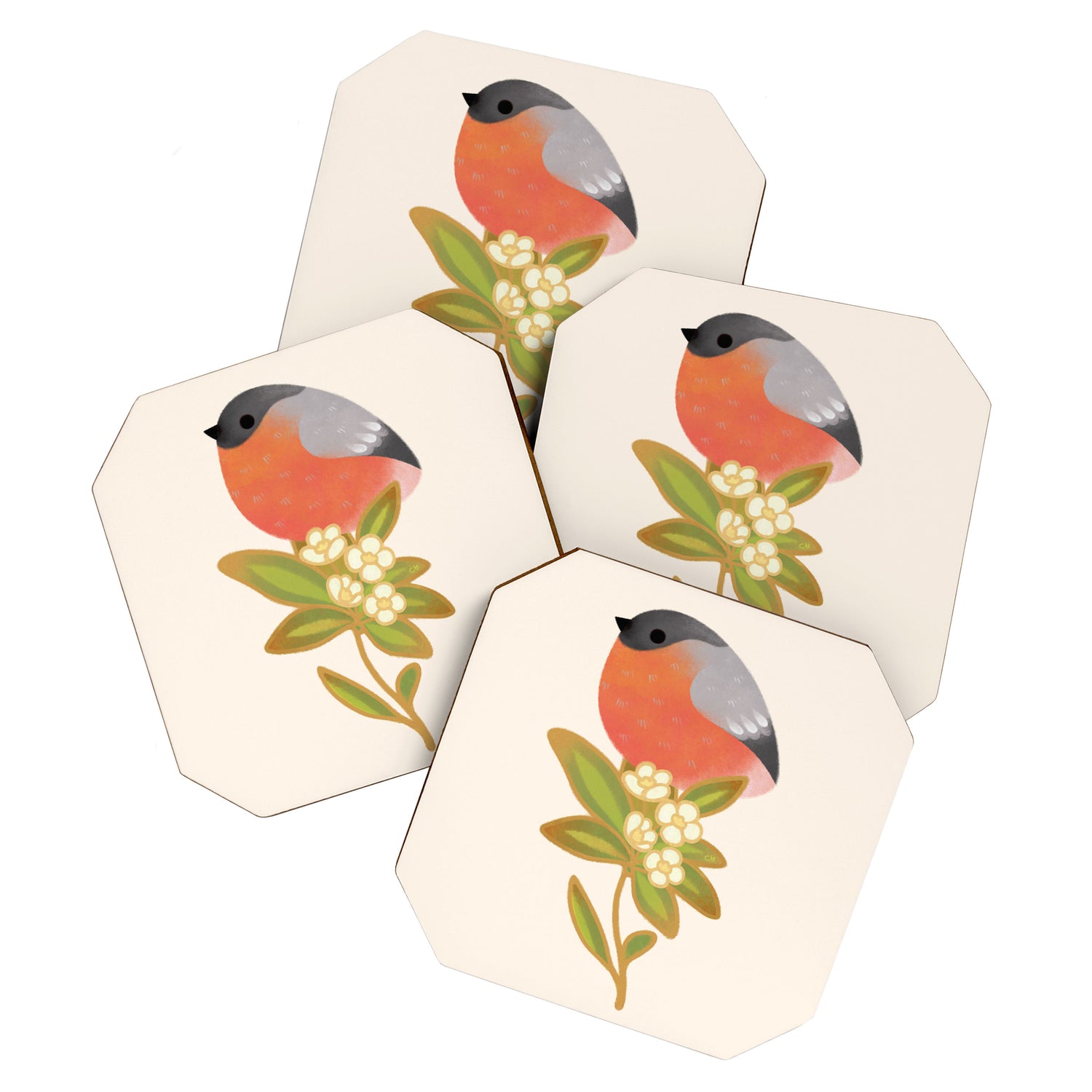 Eurasian bullfinch Coaster Gallery Image 1
