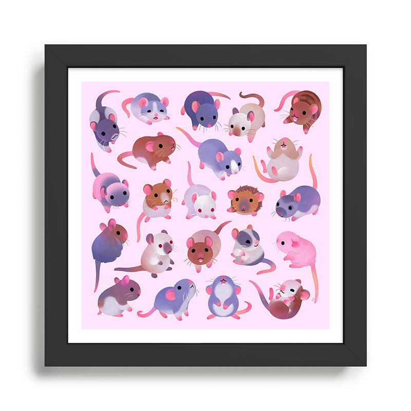 Fancy rat Framed Art Print Gallery Image 1