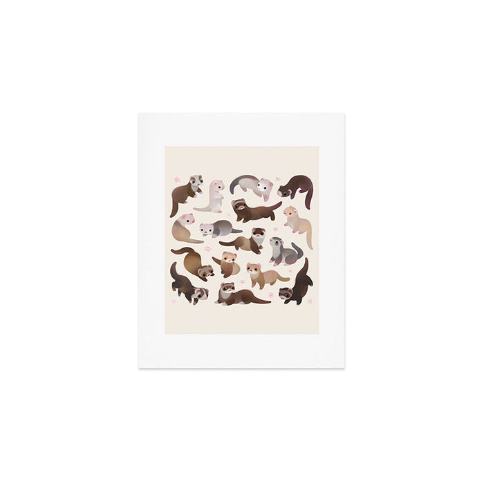 Ferret Art Print Gallery Image 1