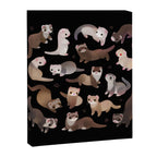Ferret - dark Canvas Print Gallery Image 8