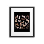 Ferret - dark Framed Art Print Gallery Image 6