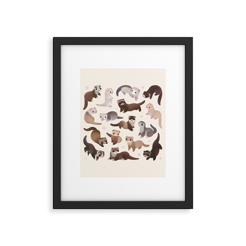 Ferret Framed Art Print Gallery Image 6