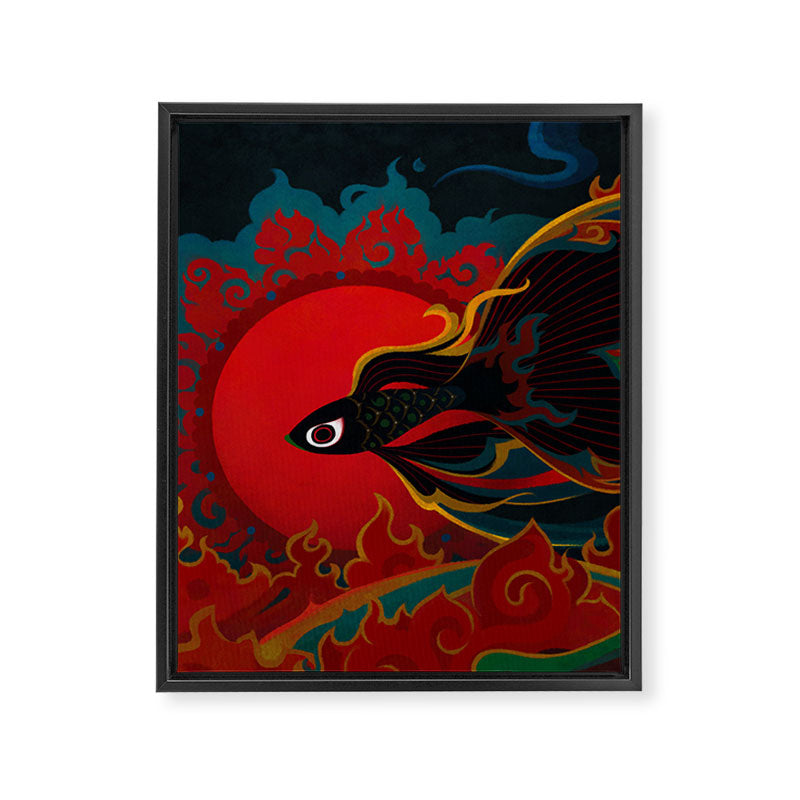 Fire fish Framed Canvas Print Gallery Image 6