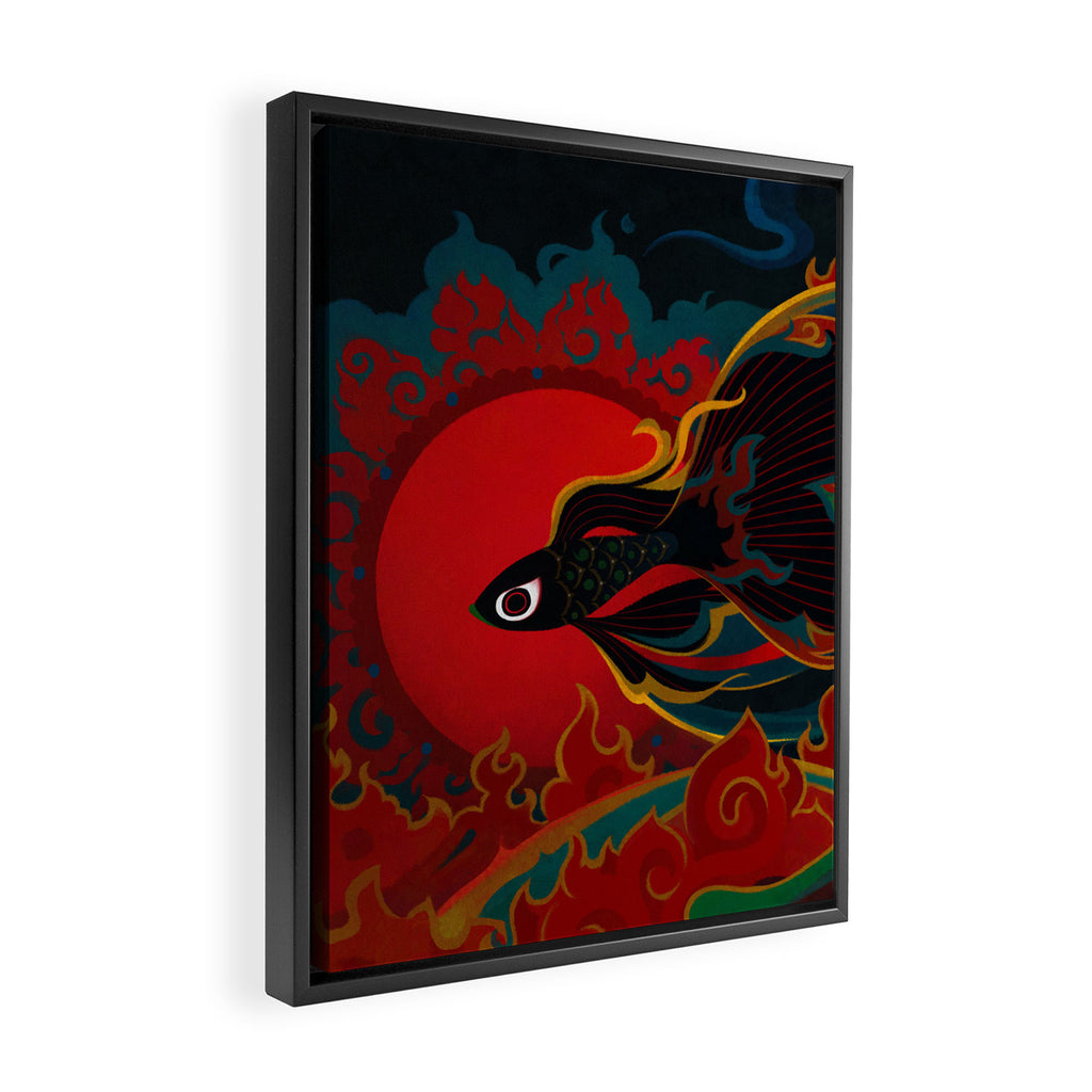 Fire fish Framed Canvas Print Gallery Image 2