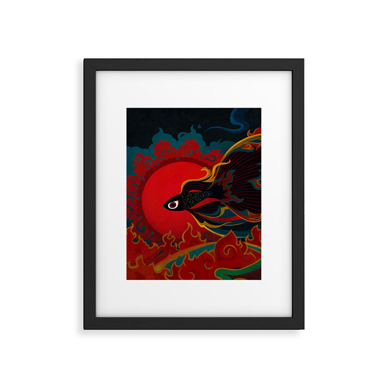 Fire fish Framed Art Print Gallery Image 5
