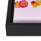 Flower goldfish - bright Framed Canvas Print Gallery Image 3