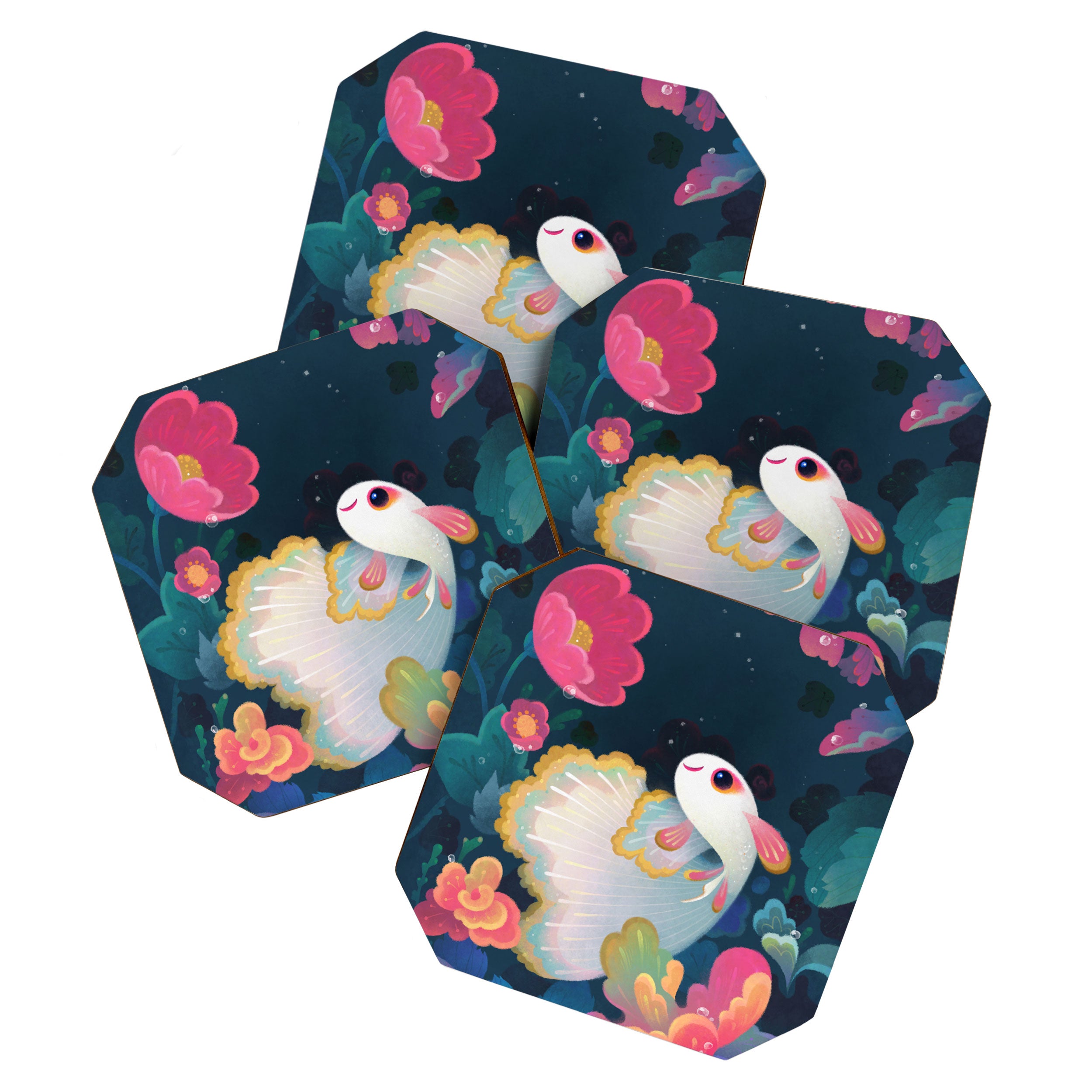 Flower guppy Coaster Gallery Image 1