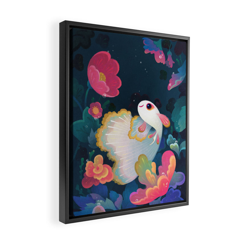 Flower guppy Framed Canvas Print Gallery Image 2