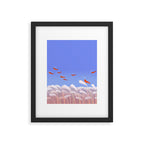 Flying cherry shrimp Framed Art Print Gallery Image 5