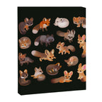Foxes - dark Canvas Print Gallery Image 8